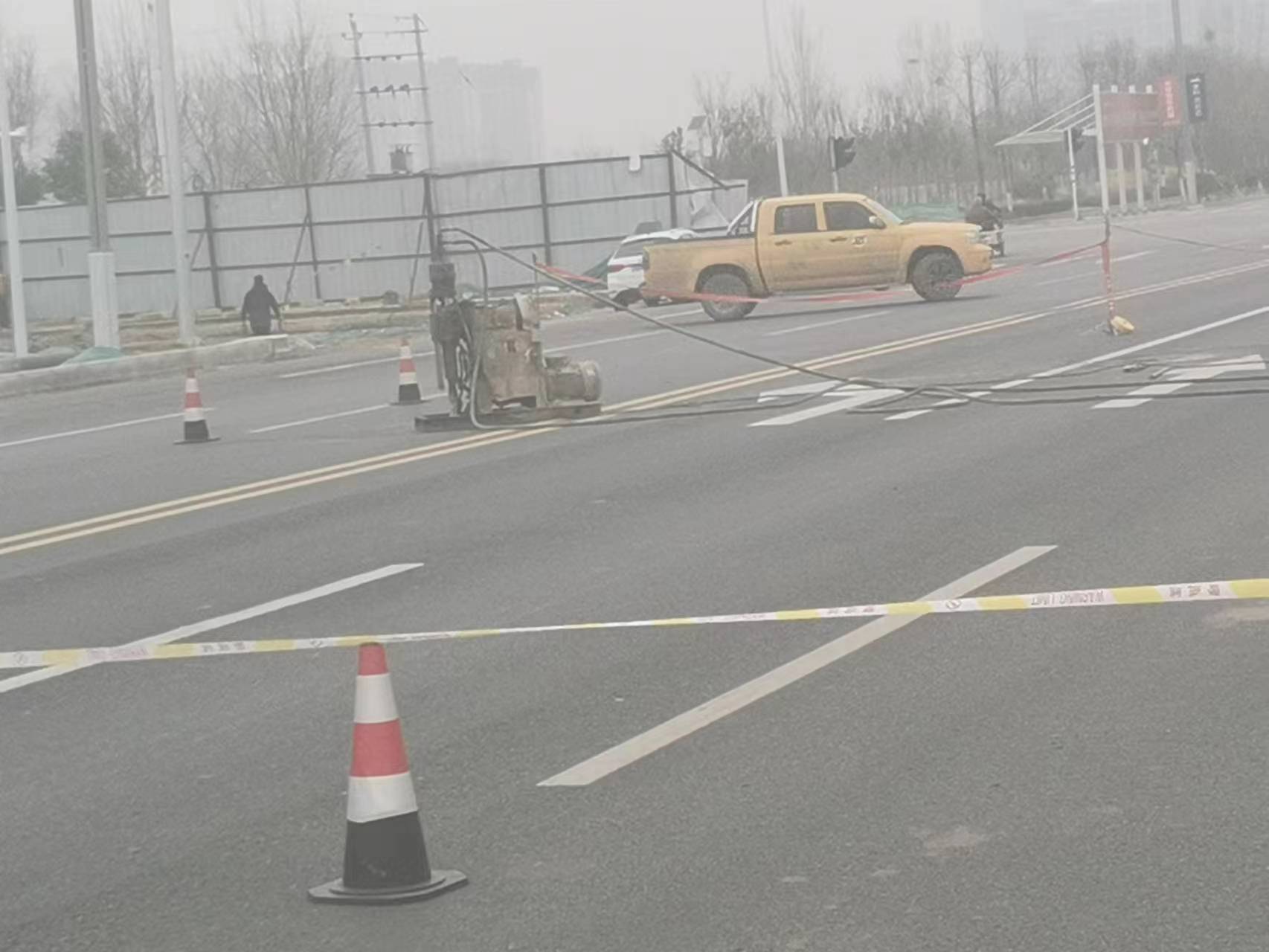 桥东马路注浆